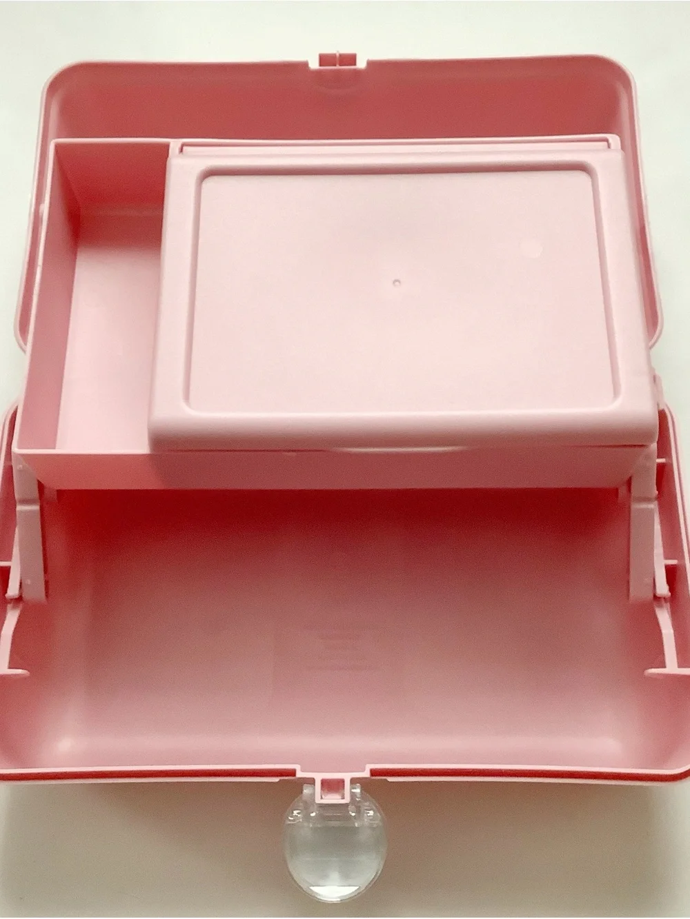 Caboodles Light Pink Cosmetic Case with Logo Accent